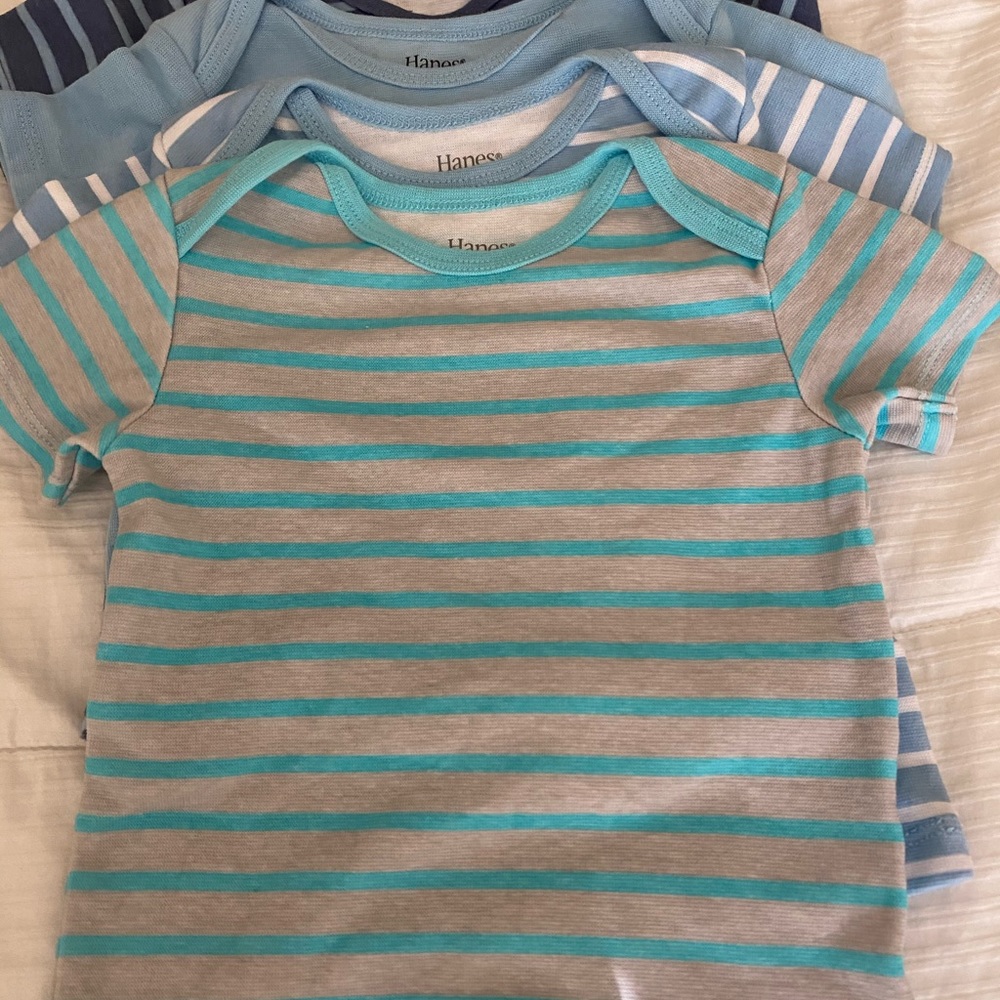 Hanes Ultimate Baby Flexy 4 Pack Short Tees